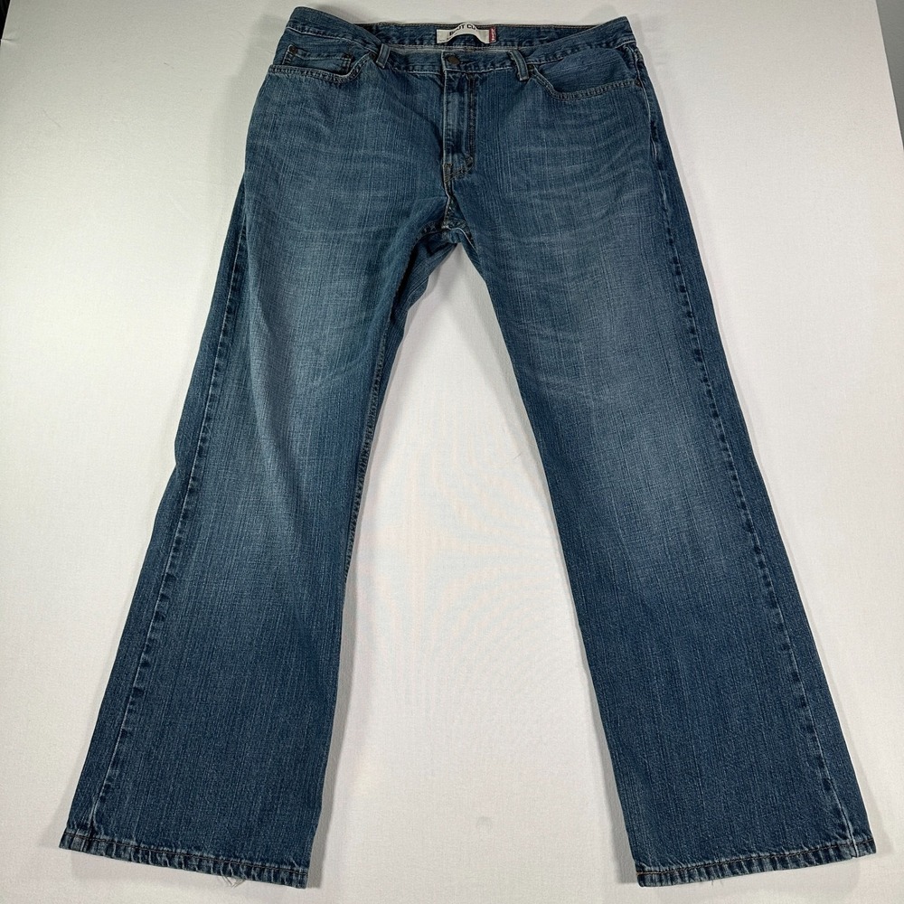 Levis 527 Mens Boot Cut Jeans 38x32 Dark Wash Denim Mid Rise